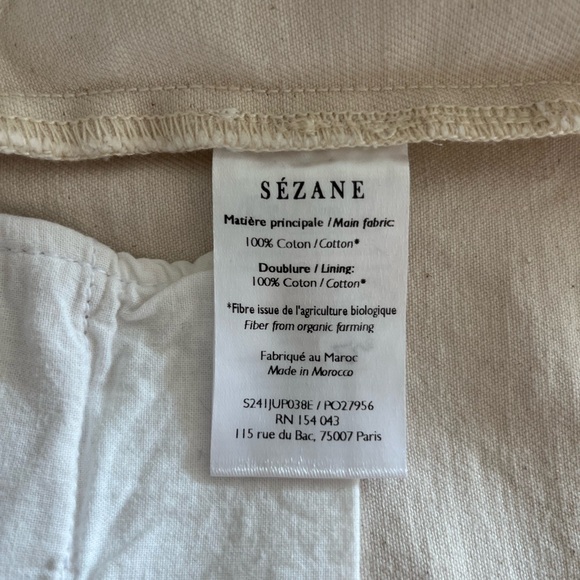 Like new Sezane ‘savine’ canvas mini skirt, ecru 🥐 - Picture 4 of 5